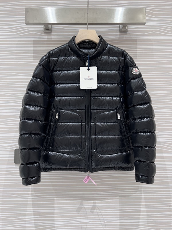 Moncler Black Gloss Short Down Jacket