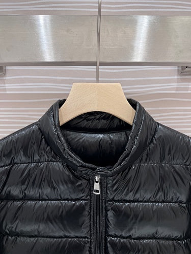 Moncler Black Gloss Short Down Jacket