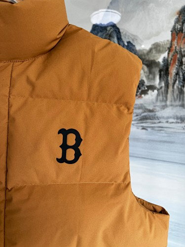 MLB Boston Red Sox Caramel Brown Down Vest