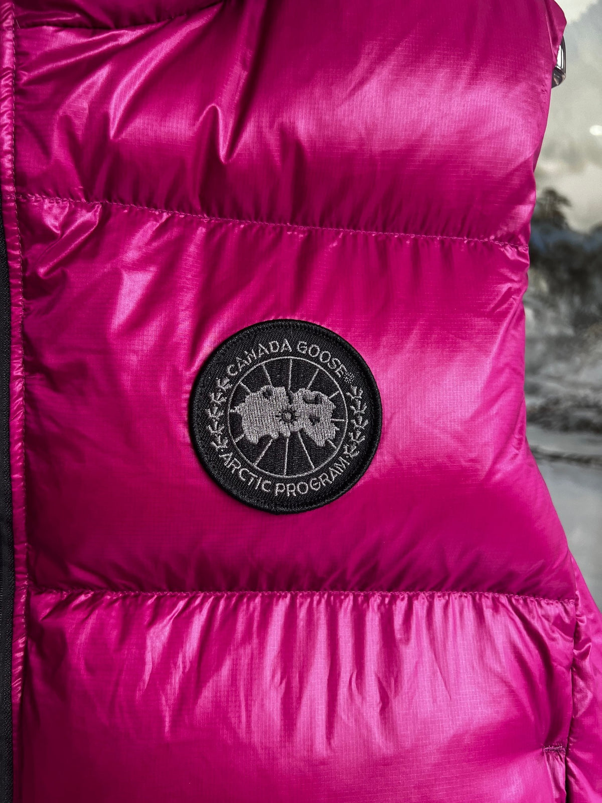 Canada Goose Fuchsia Glossy Down Vest