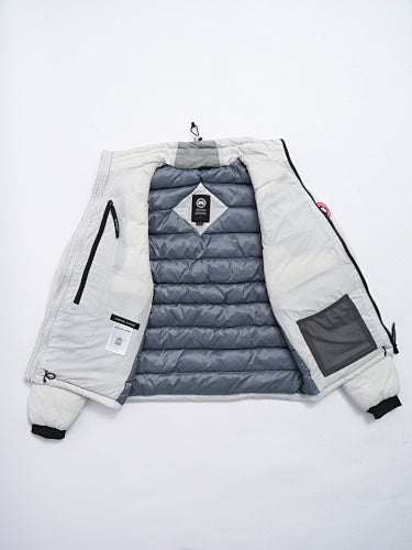 Canada Goose White Hybrid Shell Jacket with Quilted Down Liner