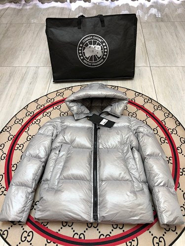 Canada Goose Silver Arctic Program Hooded Down Jacket