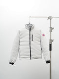 Canada Goose White Hybrid Shell Jacket with Quilted Down Liner