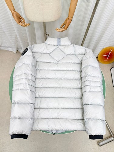 Canada Goose White Tonal Arctic Program Hooded Down Jacket