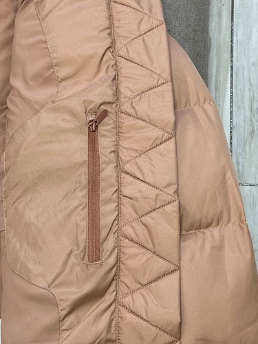 Lululemon Blush Geometric-Quilt Hooded Puffer Jacket