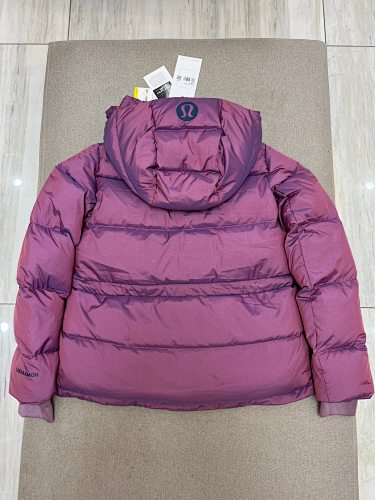 Lululemon Berry Iridescent Hooded Puffer Jacket