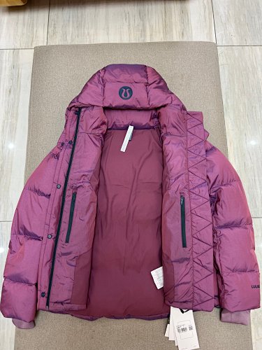 Lululemon Berry Iridescent Hooded Puffer Jacket