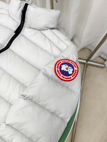 Canada Goose White Arctic Program Hooded Down Jacket