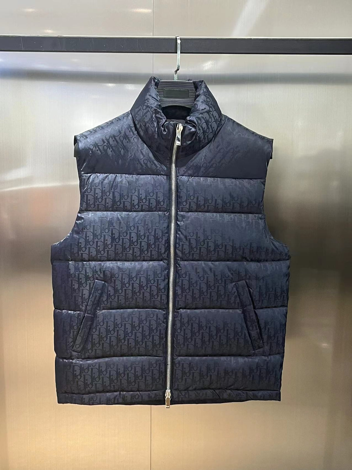 Dior Navy Oblique Down Vest