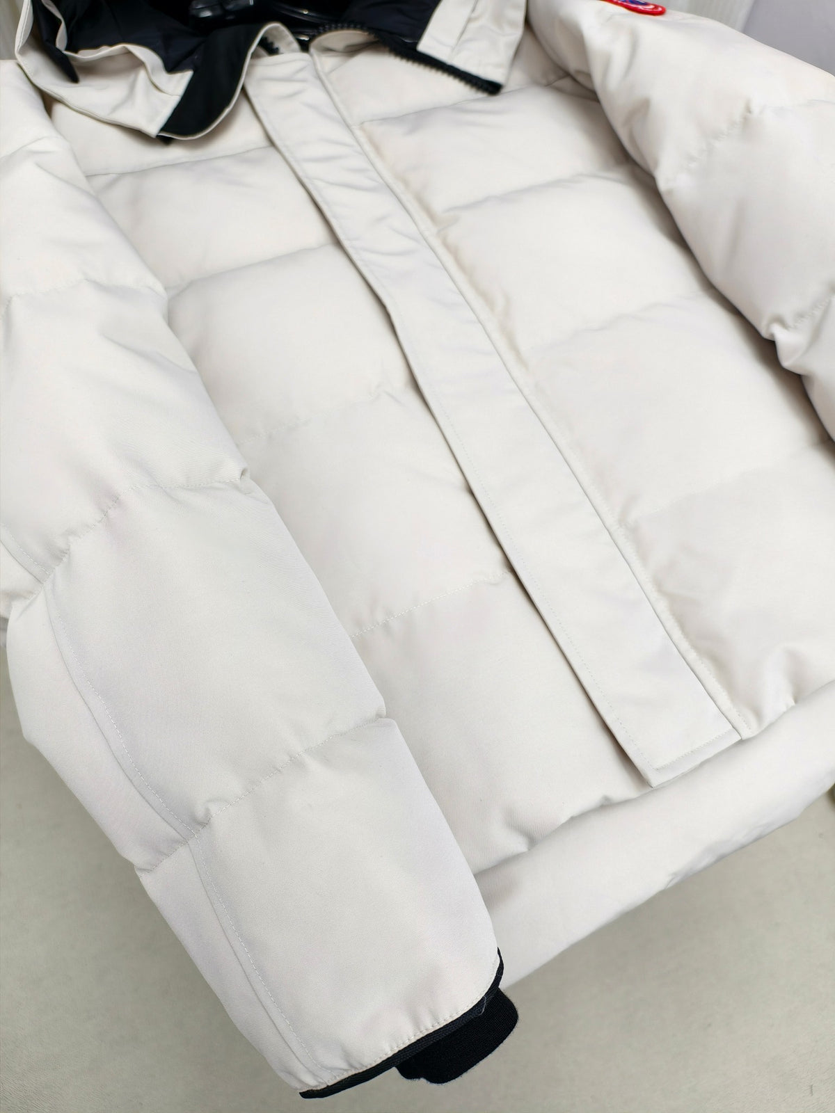 Canada Goose White Expedition Hooded Down Parka