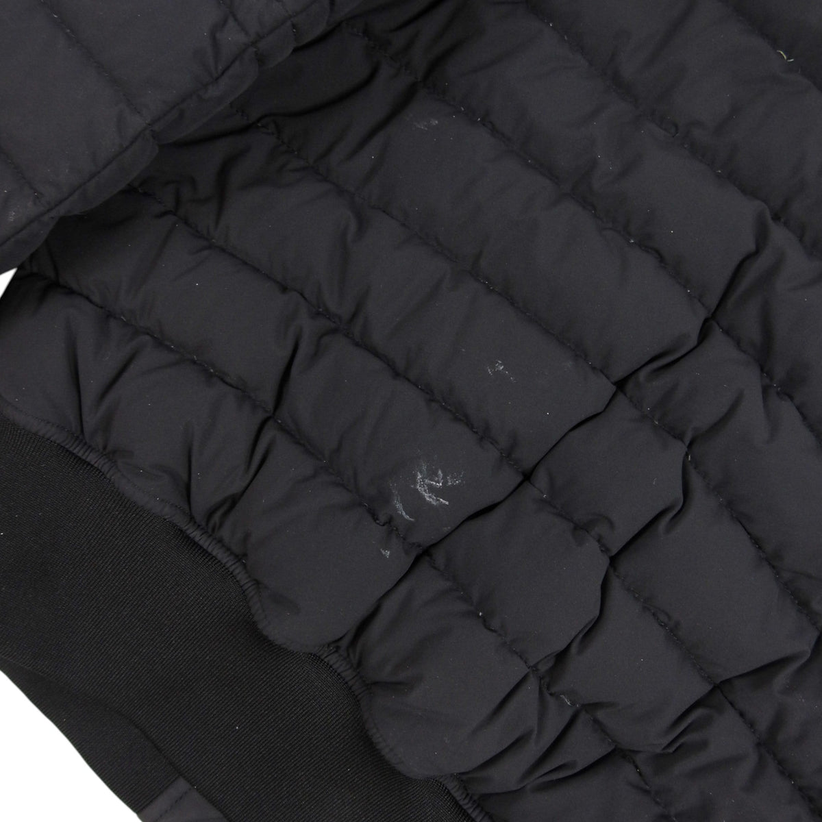 Moncler Black Down Bomber Jacket with Cargo Pockets