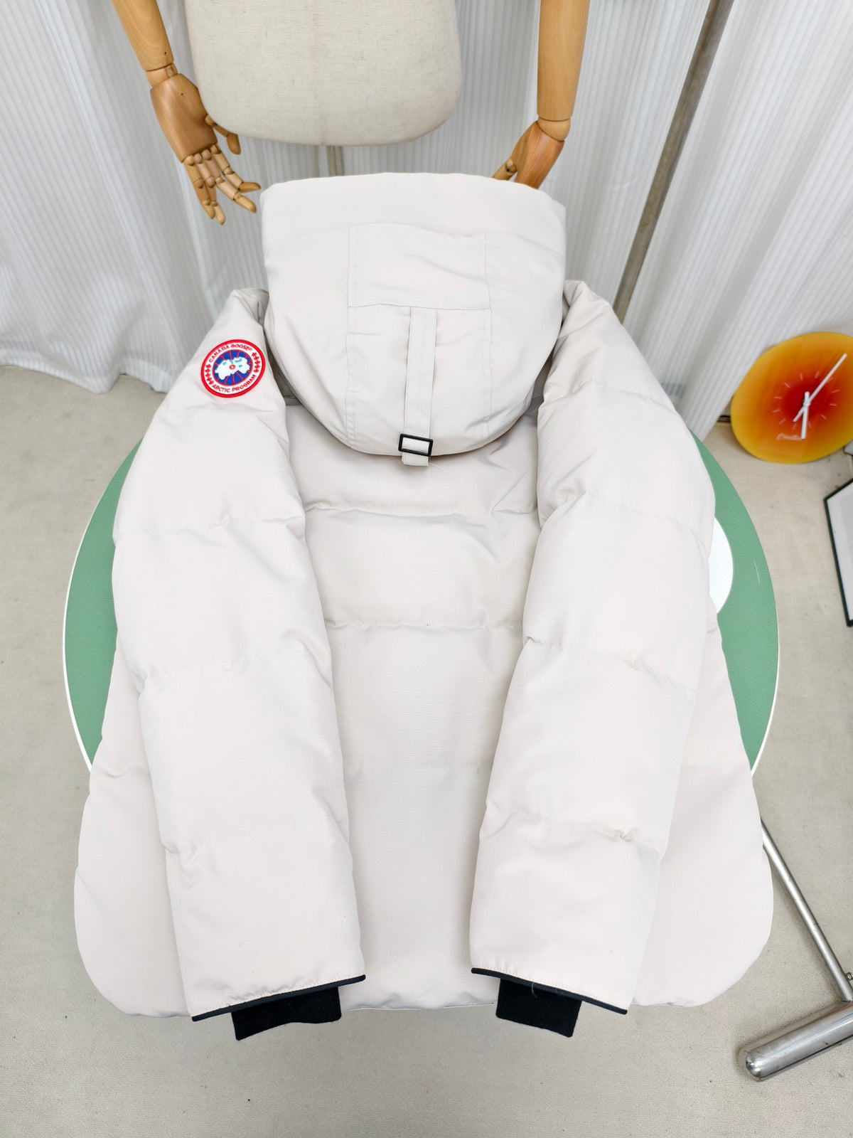 Canada Goose White Expedition Hooded Down Parka