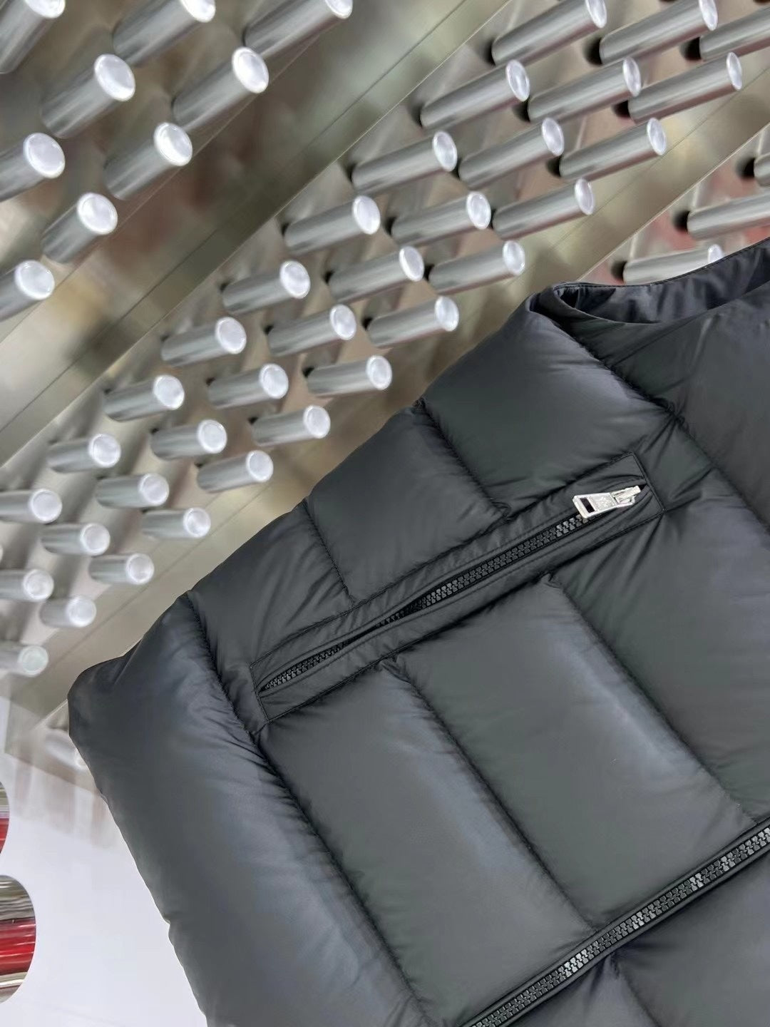 Moncler Hooded Down Vest – Graphite