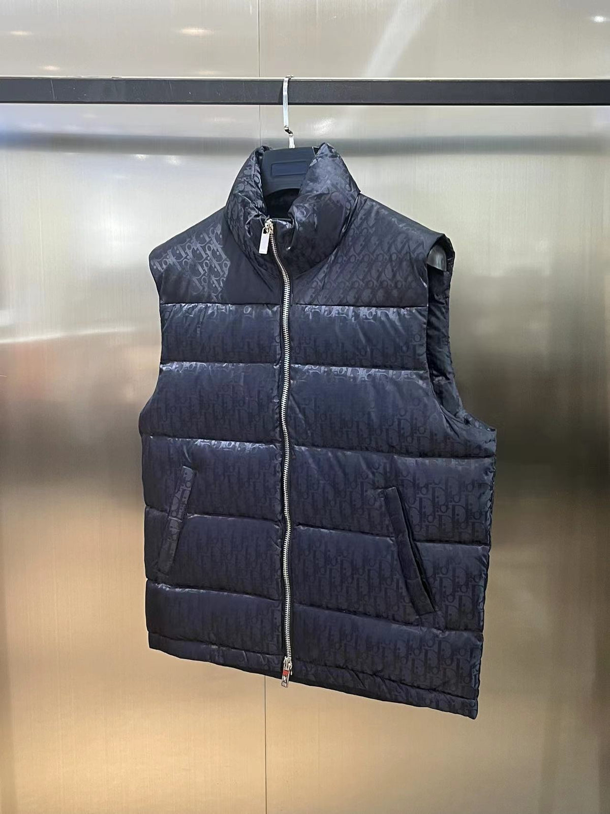 Dior Navy Oblique Down Vest