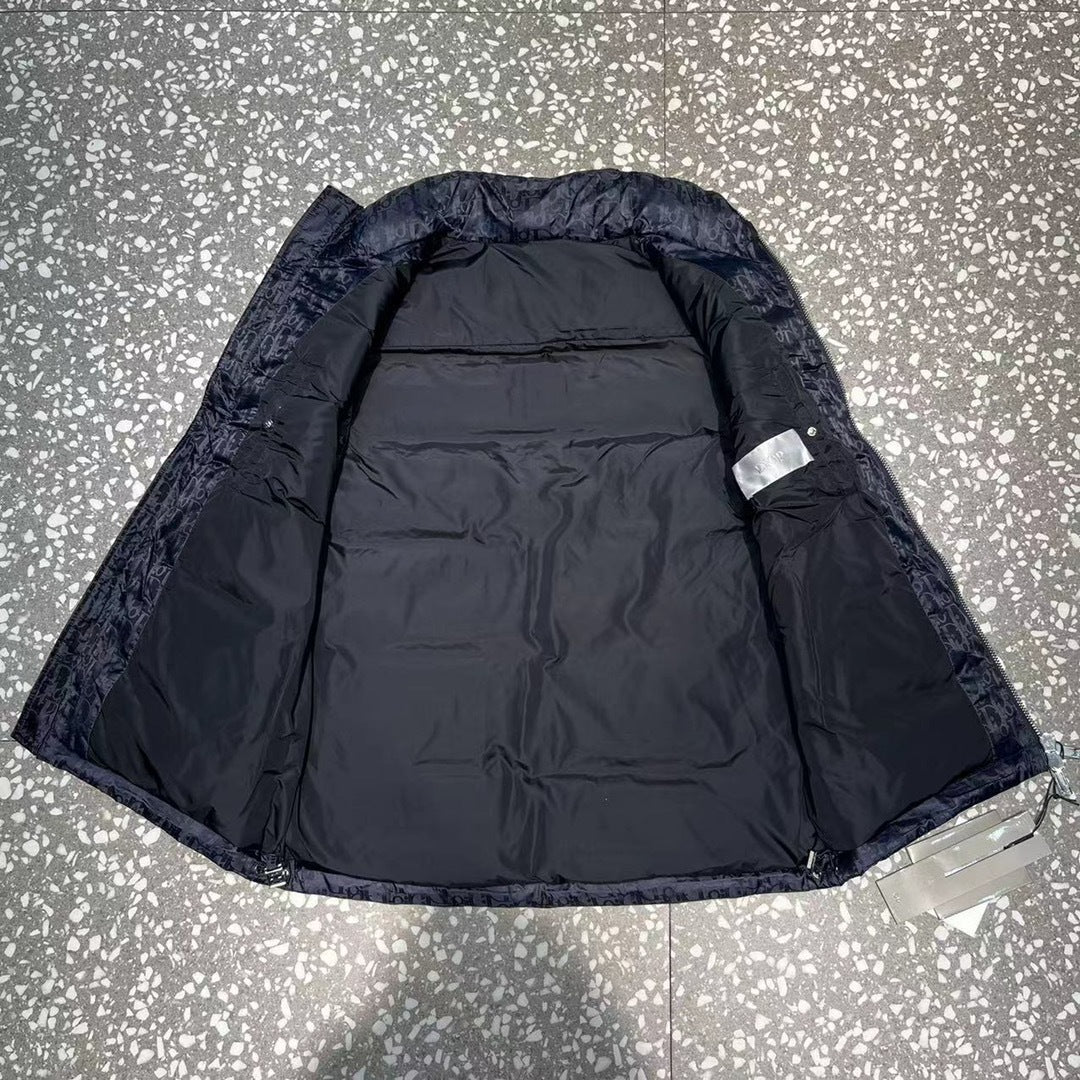 Dior Navy Oblique Down Vest