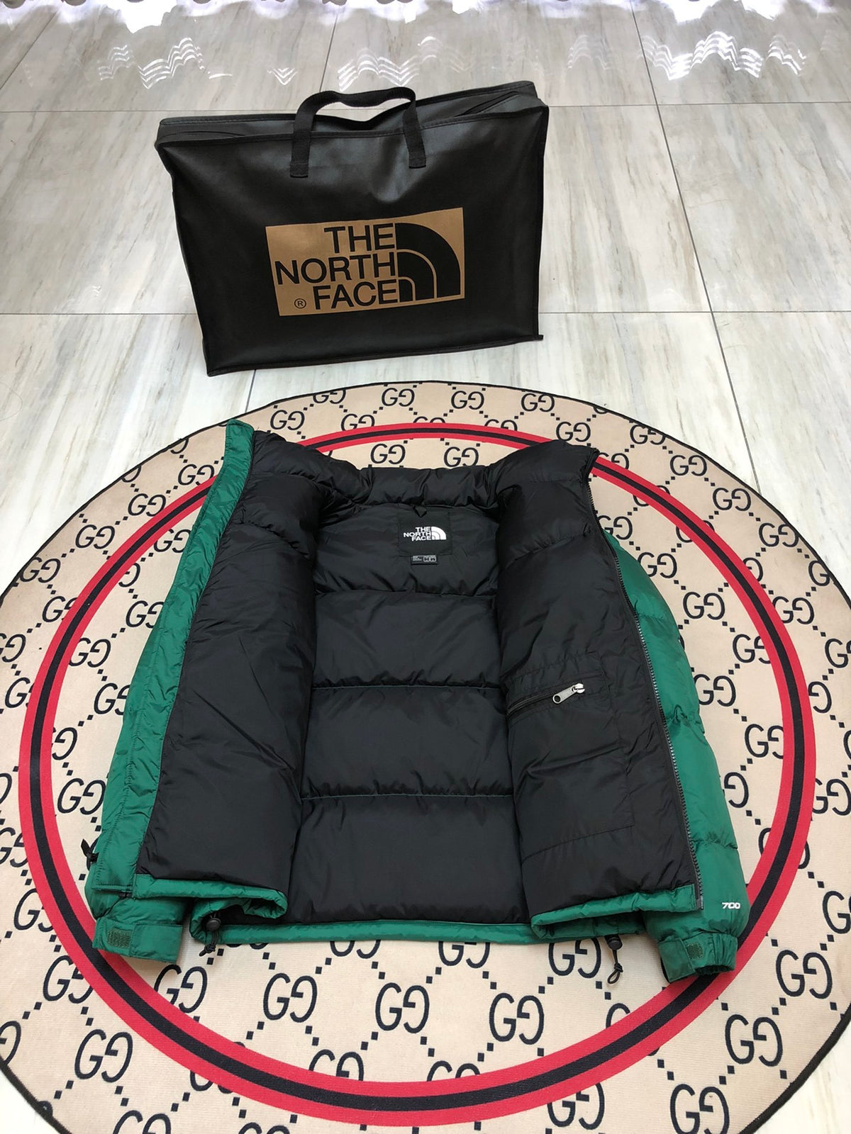 The North Face 1996 Retro Nuptse Evergreen Black Down Jacket 700 Fill