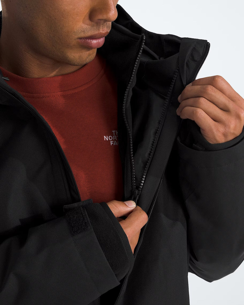 The North Face Black Hooded Technical Shell Jacket