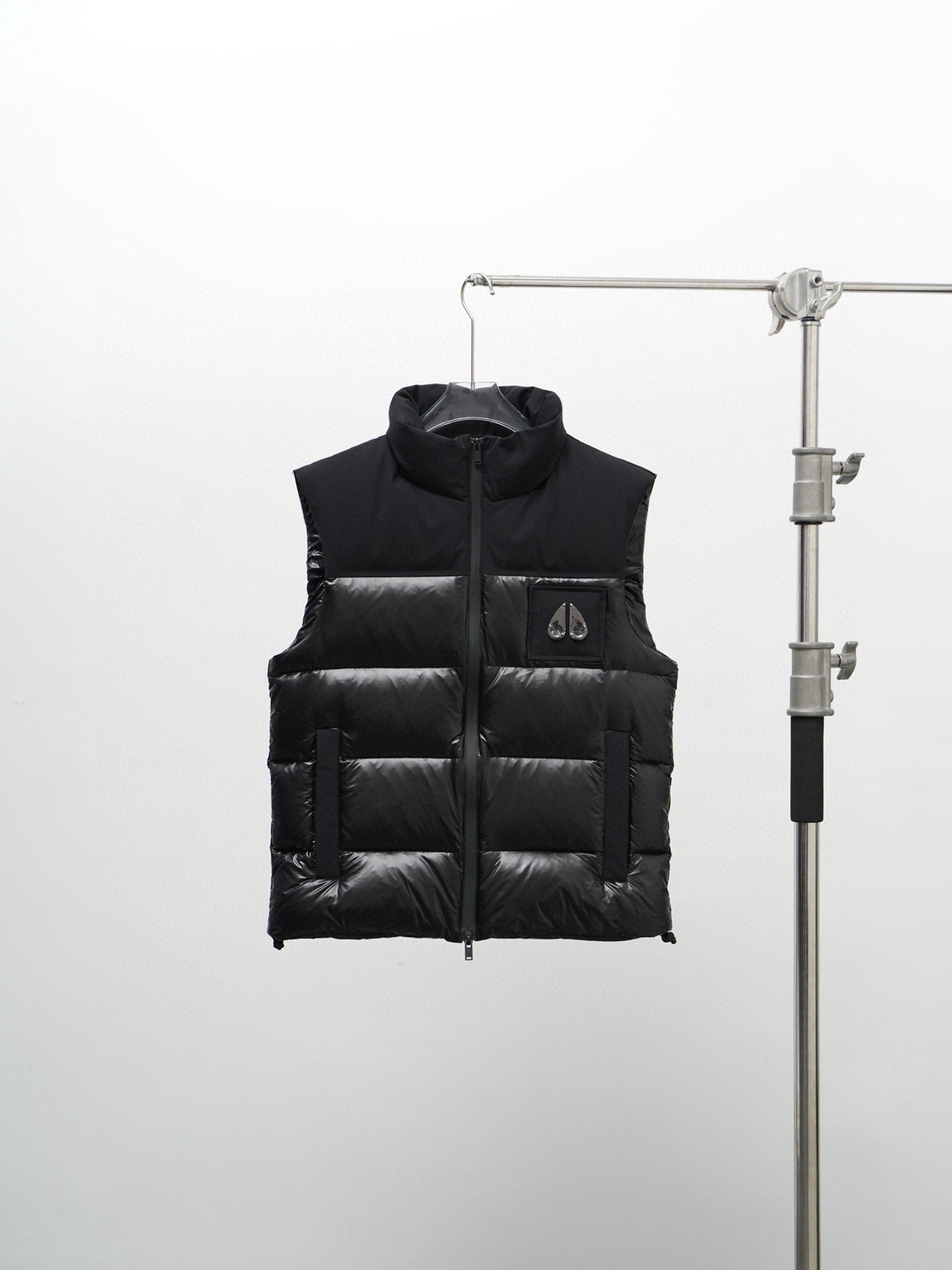 Moose Knuckles Black Glossy Down Vest