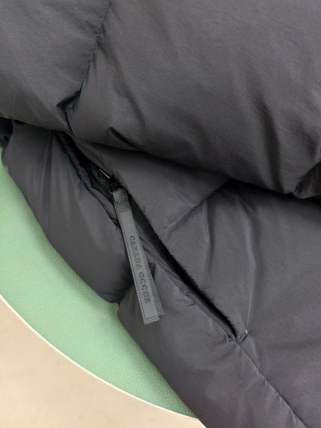 Canada Goose Black Matte Oversized Hooded Puffer Jacket