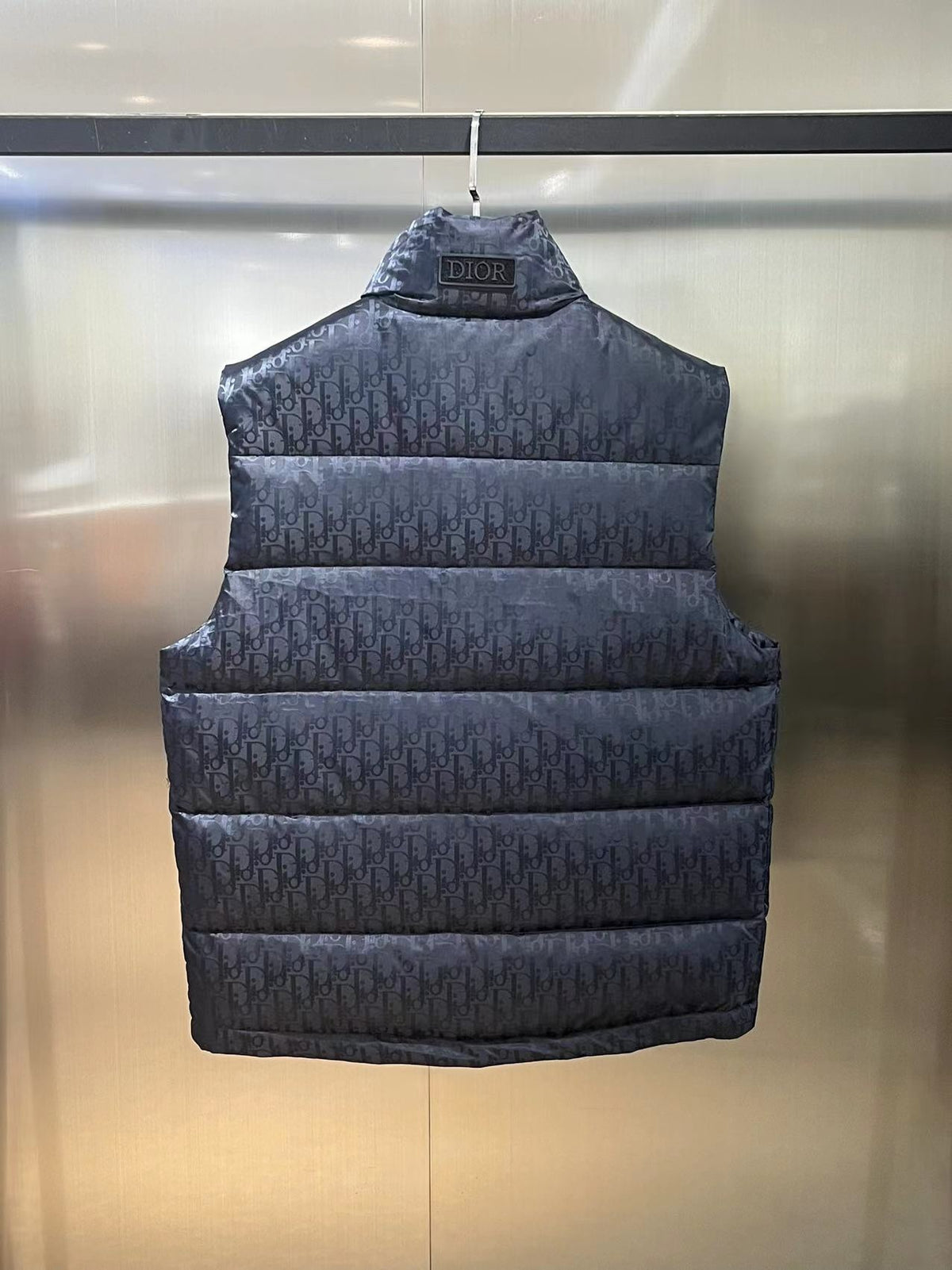Dior Navy Oblique Down Vest