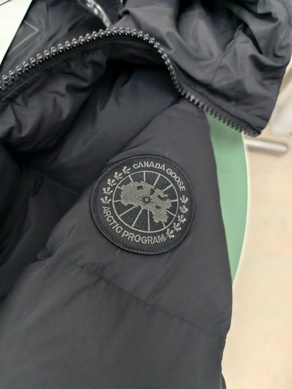 Canada Goose Black Matte Oversized Hooded Puffer Jacket
